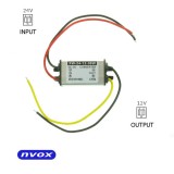 Įtampos keitiklis 24V → 12V DC 3A 36W Nvox 